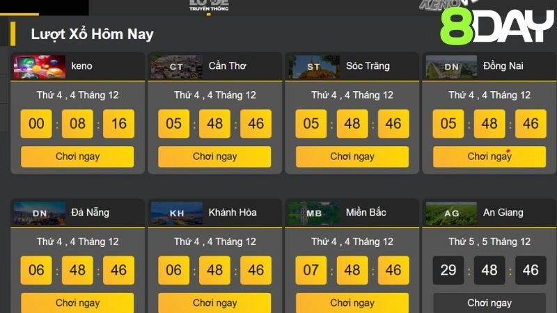 Giới thiệu lô đề tại nhà cái 8DAY cho hội viên mới