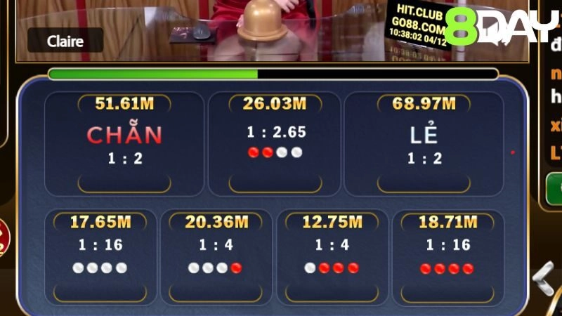 Ưu điểm chơi Xóc Dĩa tại nhà cái 8DAY mà hội viên nên biết