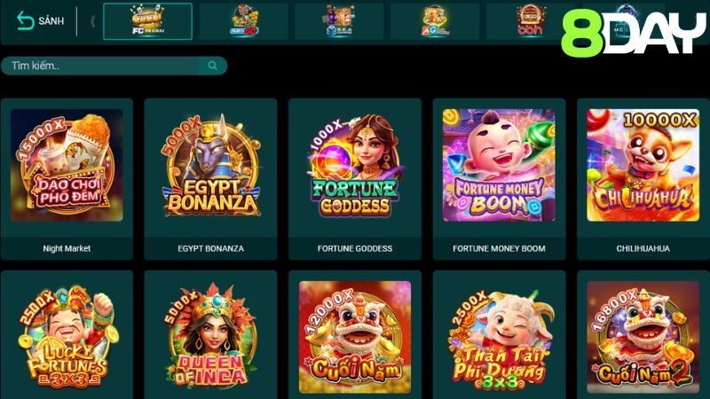 Giới thiệu chung về slot game tại 8DAY