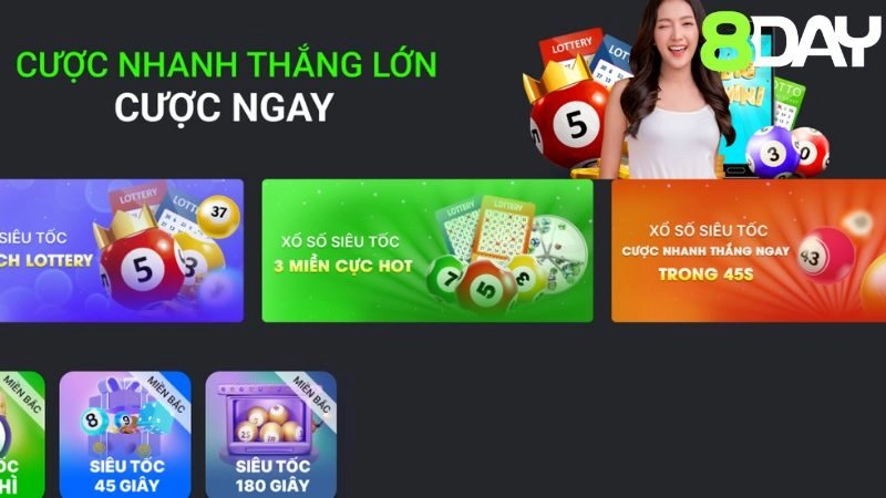 Điểm danh hình chơi chơi xổ số tại 8DAY
